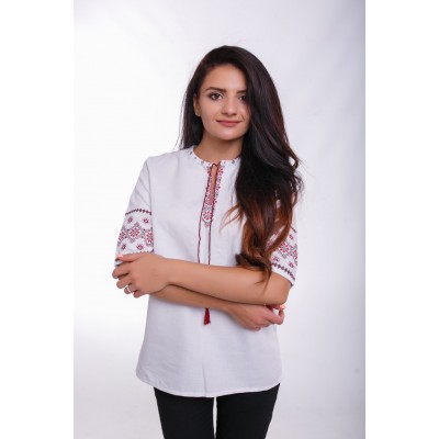 Embroidered Blouse "Herdan" white